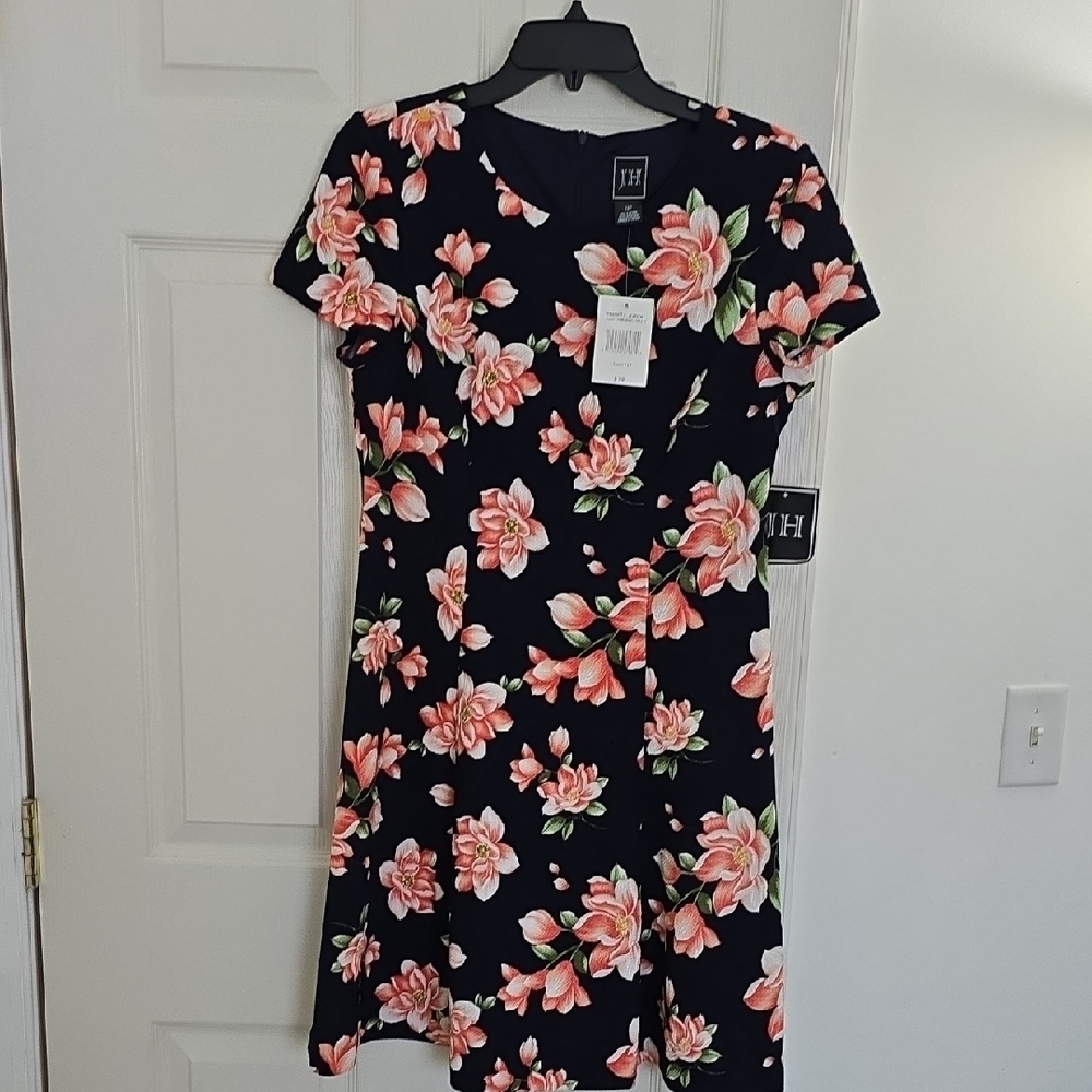 JH Collectibles Pink Fit and Flare Midi Dress